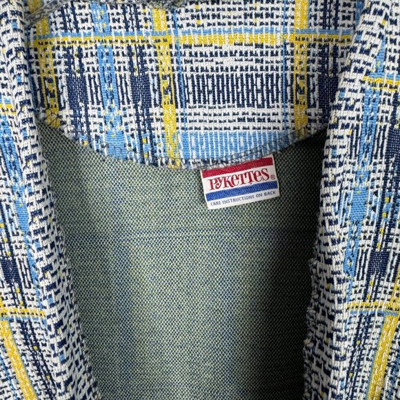 Vintage‎ 1970s Pykettes Womens 2-Piece Plaid Vest & Bell Bottoms Pants Set - Picture 4 of 11